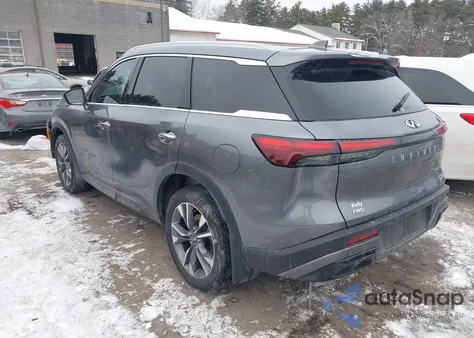 2025 Infiniti Qx60 Luxe Awd z USA, uszkodzony, nr VIN 5N1AL1FS8SC350659